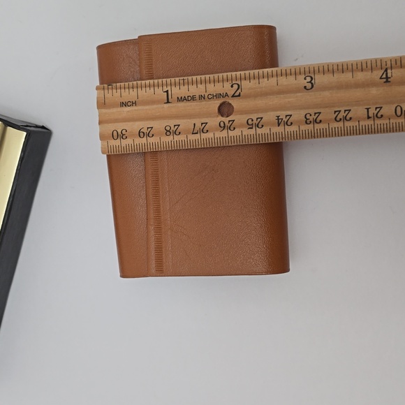Vintage NIB Amity Key Case Holder Tan Cowhide Leather - Picture 11 of 12